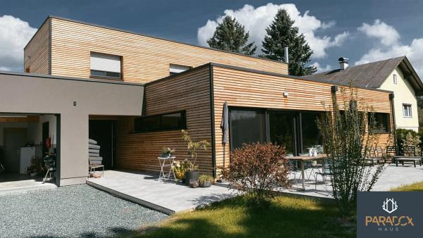 Modernes Einfamilienhaus in CLT-Bauweise in Wiesfleck