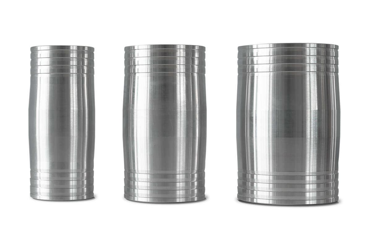 Verbindungsstücke Alu oder Niro 2,5" - 63 mm