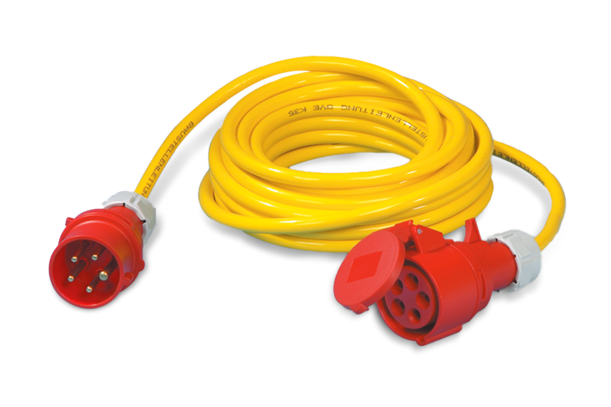 Starkstrom 400 V Verlängerungskabel Länge: 10 m; 16A, 5x 2,5 mm²