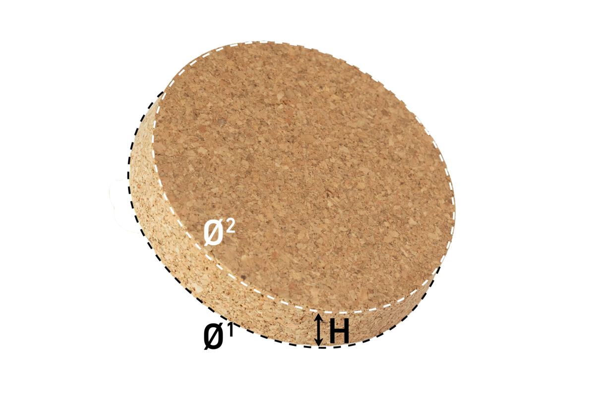 Korkstopfen Ø 109 / 105 x 20 mm