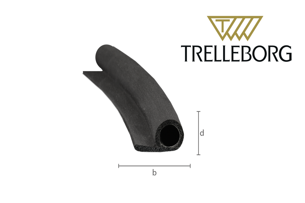 P-Dichtung 20 mm Breite, 100 m Länge, 12 mm Dicke