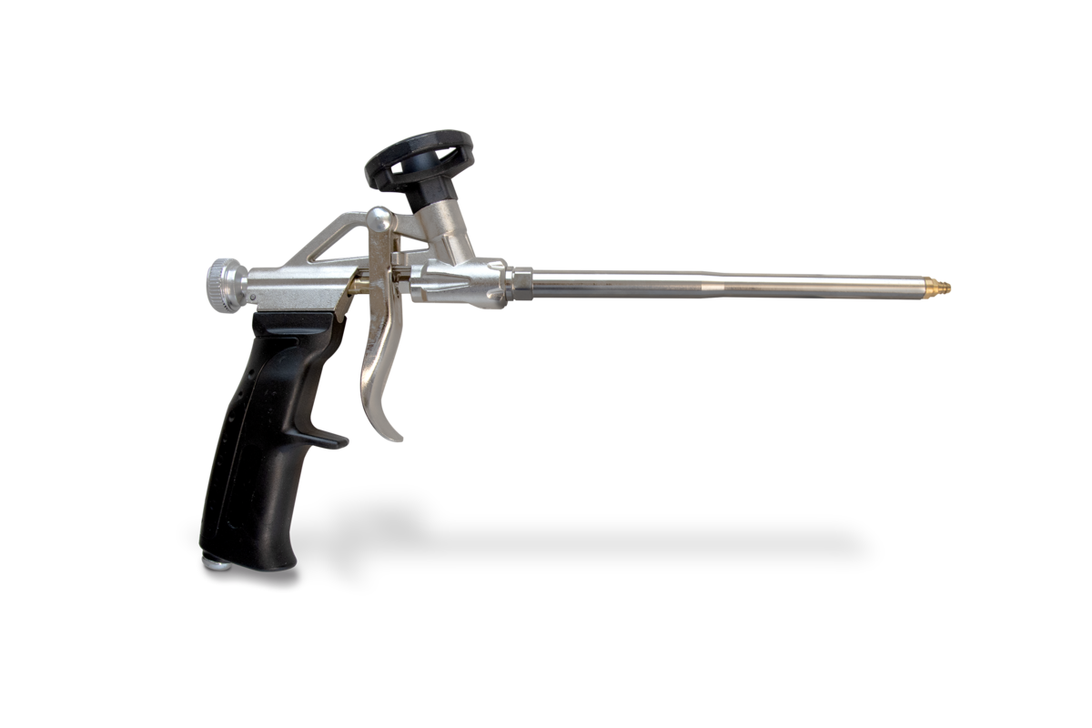 Schaumpistole Schwarz / silber