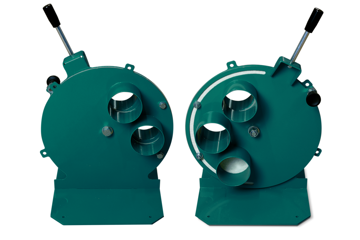 Trommel-Flockenweiche 2 x Eingang 3", 3 x Ausgang 3"