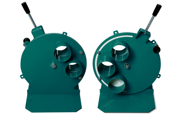 Trommel-Flockenweiche 2 x Eingang 3", 3 x Ausgang 3"