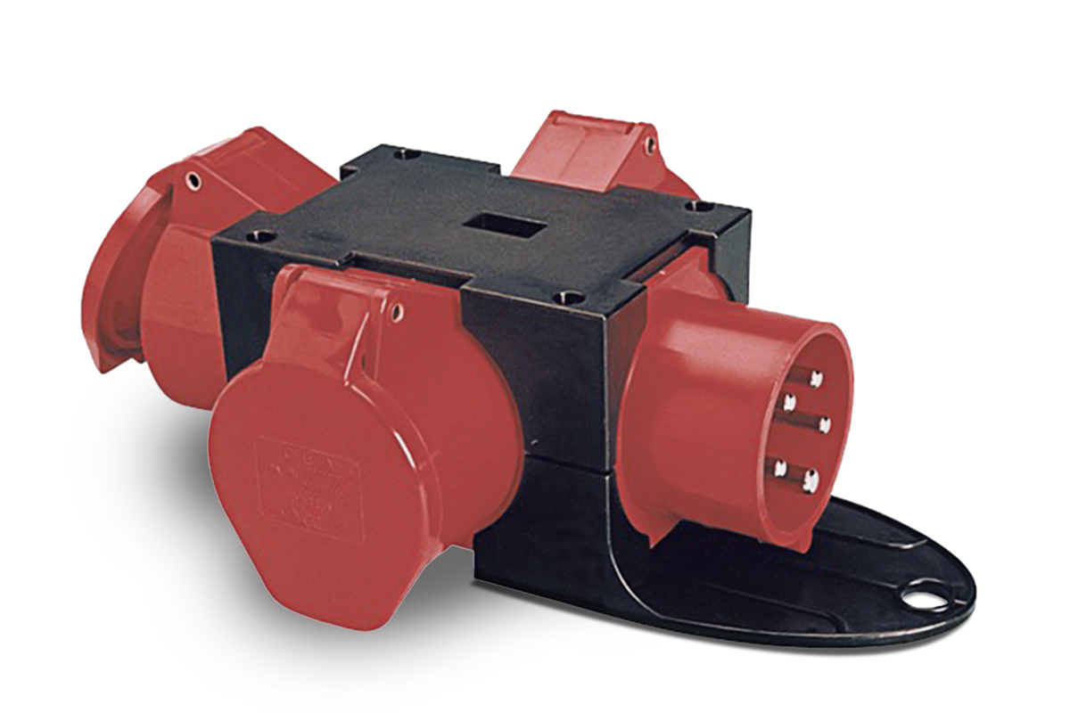 Stromverteiler Adapter 1 x 16 A / 3 x 16 A 400 V
